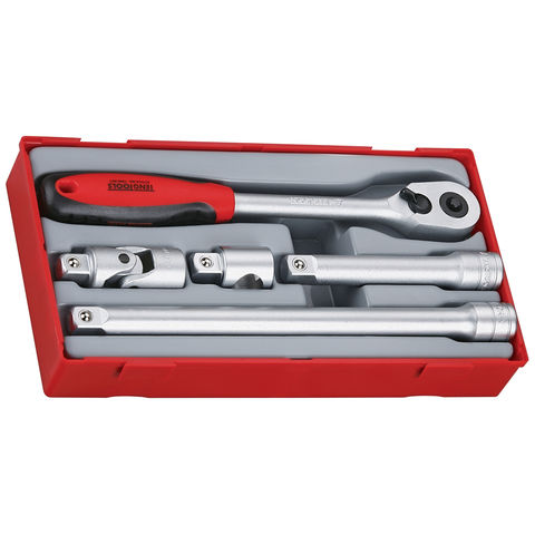 TENG TOOLS TT1205 5 Piece 1/2" Drive Ratchet & Accessories Set
