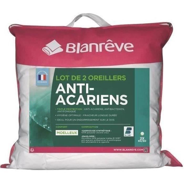 Blanrêve Blanreve Set Of 2 Triple Protection Pillows - 60 X 60 Cm - White