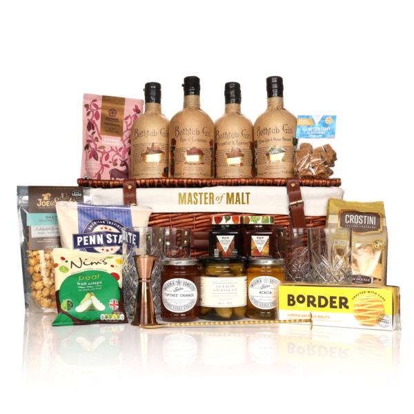 Master Of Malt The Classic Bathtub Journey Hamper Gin Tasting set