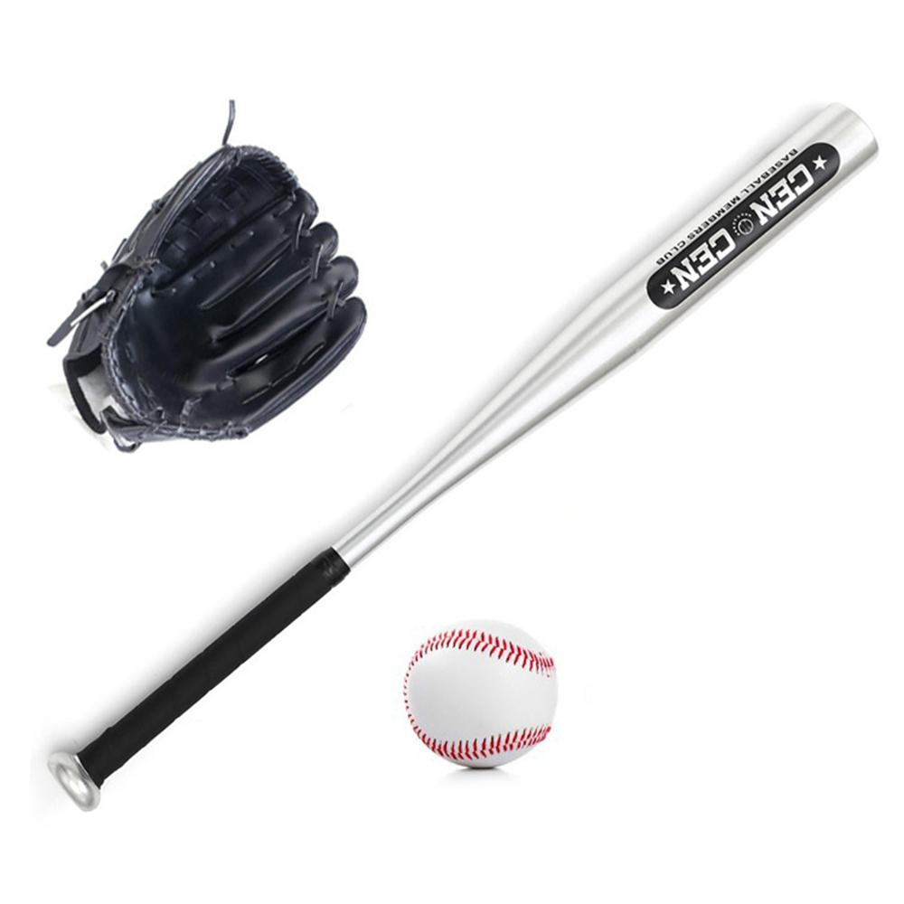 TOMTOP JMS Baseball Balls Set Baseball Bat+Baseball+Baseball Gloves 25in Aluminum Alloy Baseball Bat 10.5in