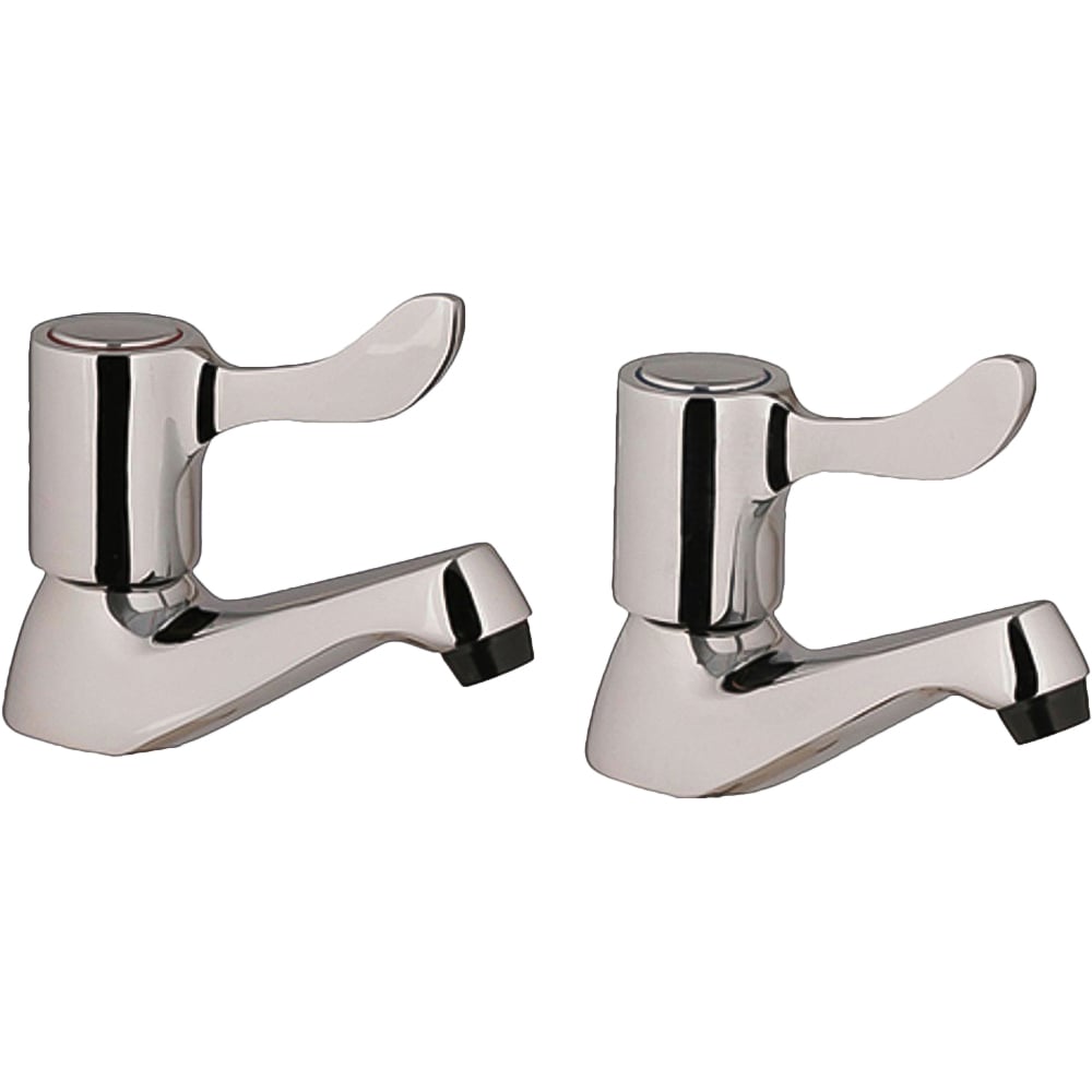 PRO Lever Bath Pillar Taps