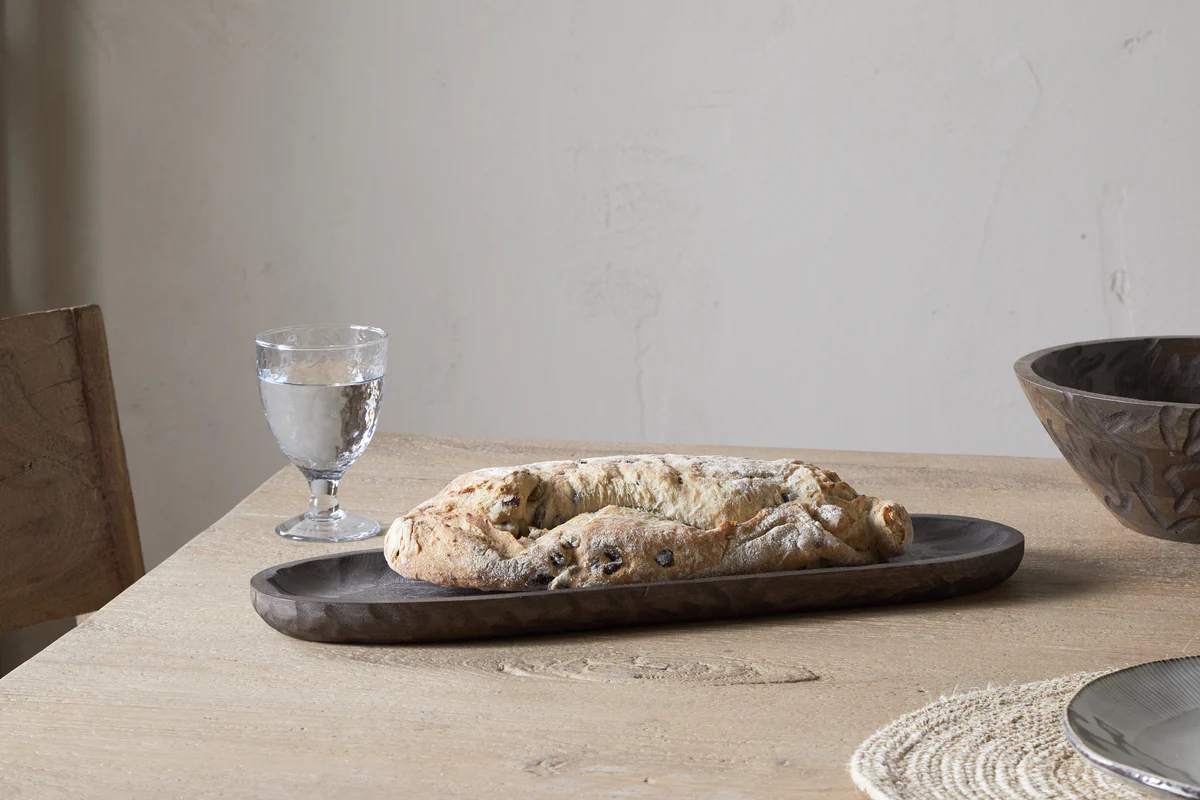 Nkuku Nyati Serving Platter | Serveware | Dark Brown