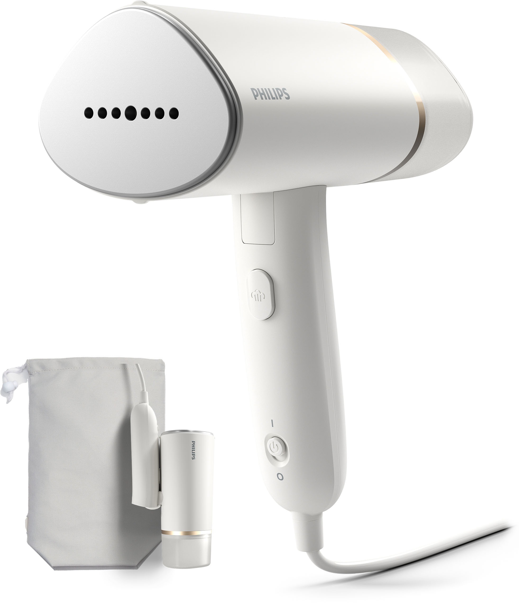 Philips Série 3000 défroisseur main - Défroisseur vapeur pliable 1000W 20g/min blanc - STH3020/10
