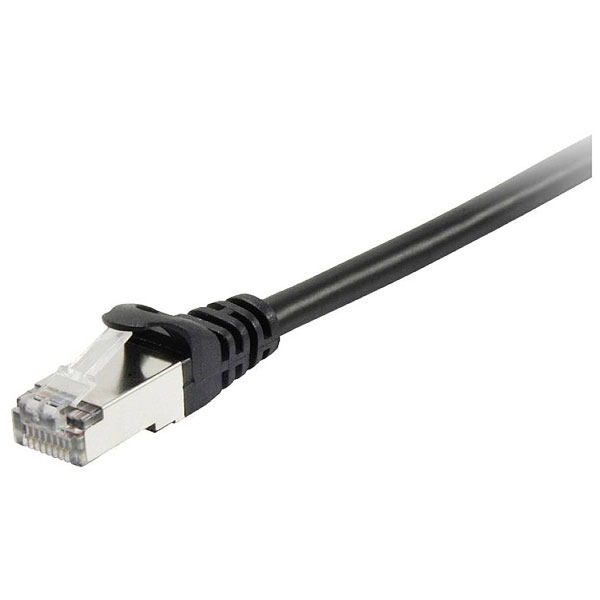 Equip 605592 RJ45 Network cable CAT6 Black Gold plated connectors ...