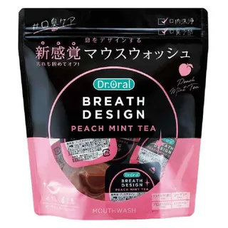 Dr.Oral - Breath Design Peach Mint Tea Mouthwash 10ml x 16