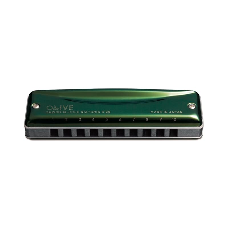 Suzuki Suzuki 10 Hole Harmonica Olive C-20 Key Of B