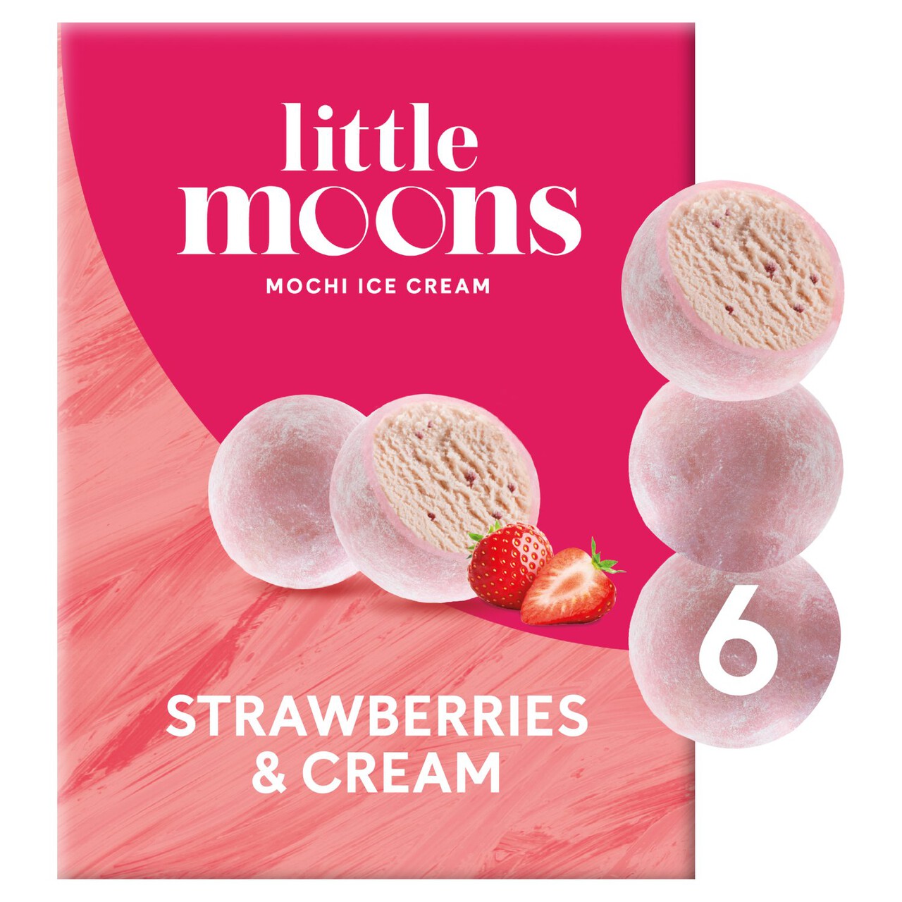 Little Moons Strawberries & Cream Mochi Ice Cream