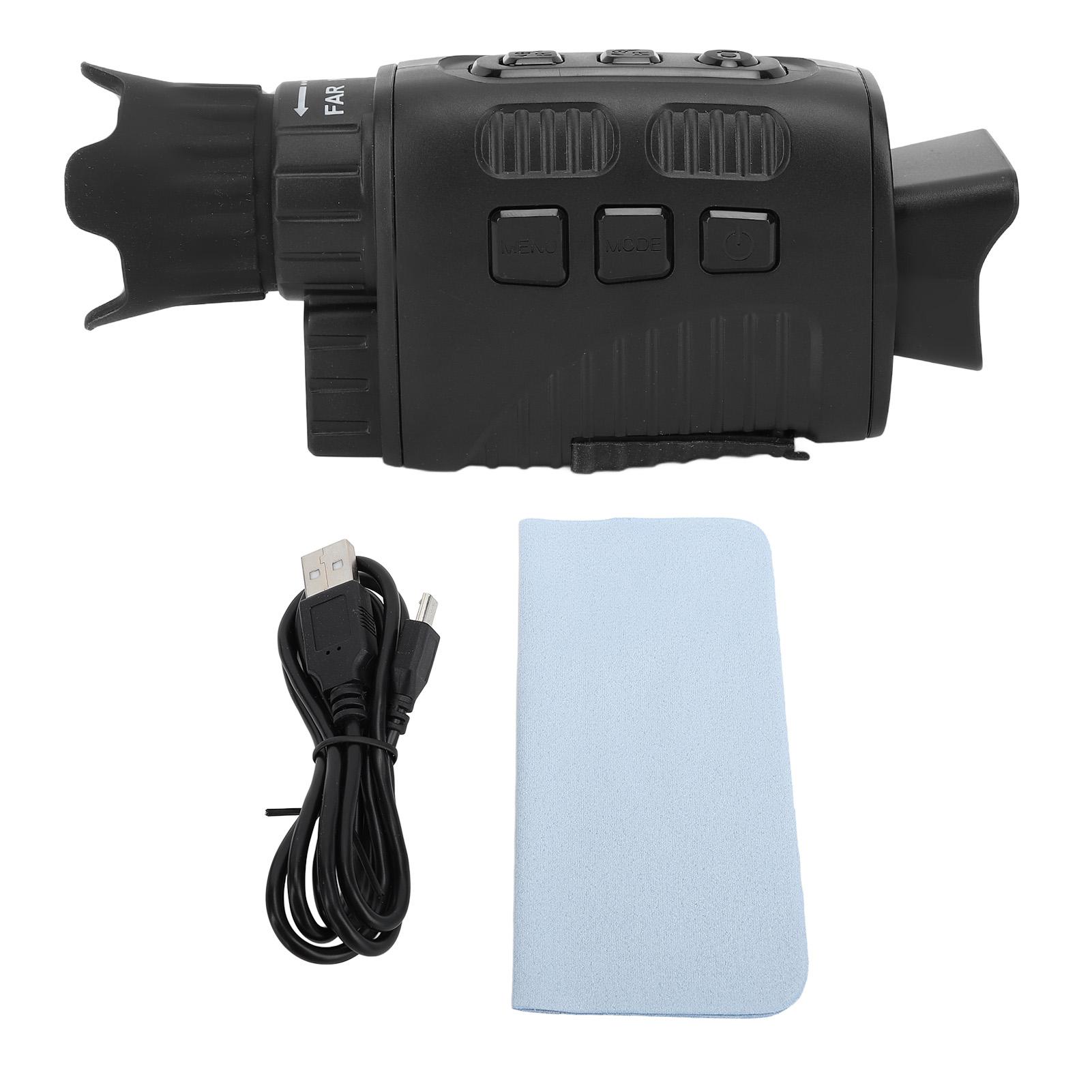 Konnwei Night Vision Monocular 3MP Photo 1080p Video Infrared Monoculars Goggle with 1.5 Inch Color Screen