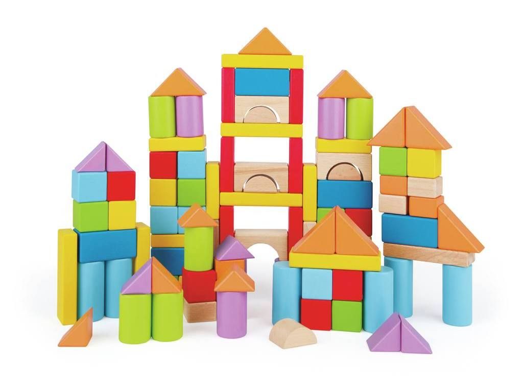 Hape 101 Pieces of Wooden Blocks