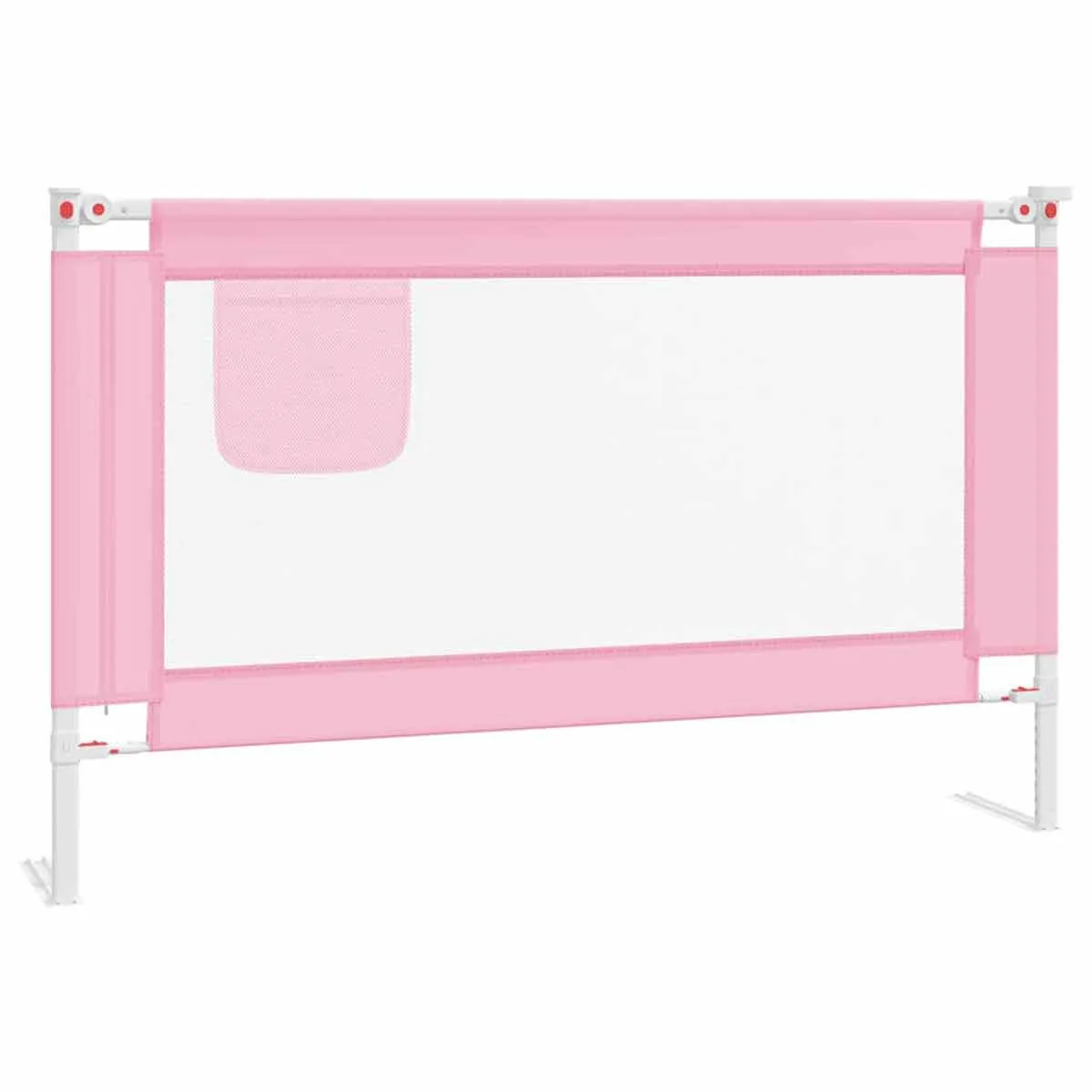 VidaXL Toddler Safety Bed Rail Pink 120x25 cm Fabric