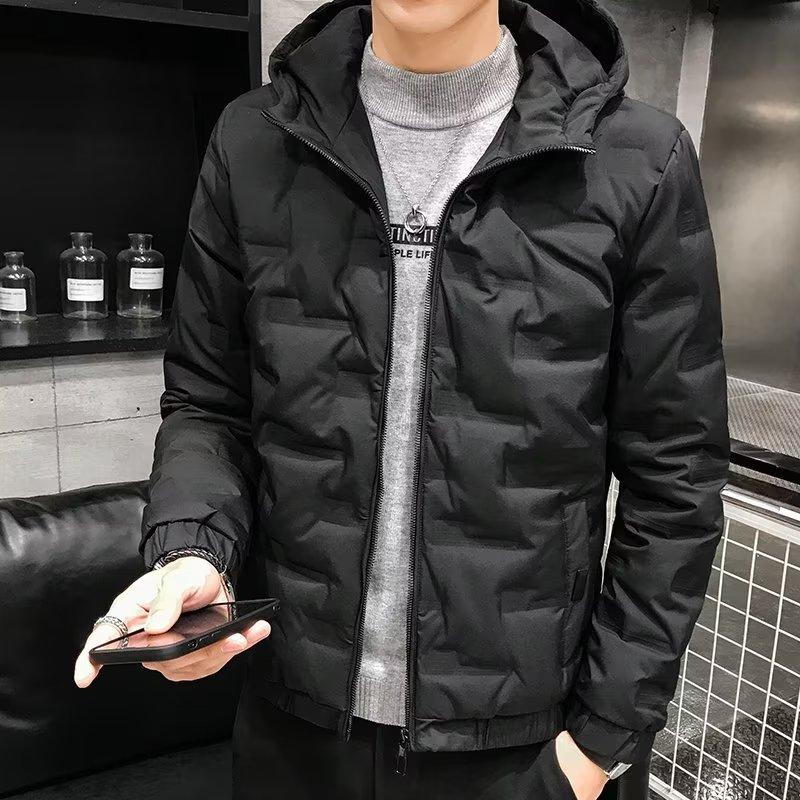 WEFT New Winter Clothes Men's Padded Jackets Men's Trendy Men's Padded Jackets Men's Winter Men's Jackets 5XL black