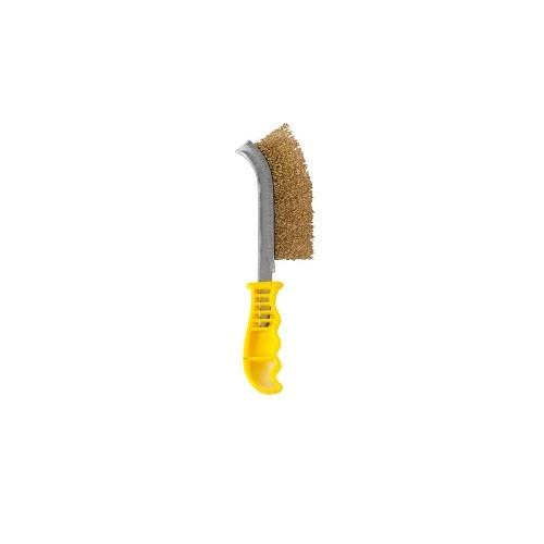 Men's Wire Brush - Brass Coated- [Size: 9.5 x 33.5 x 2.2cm only]