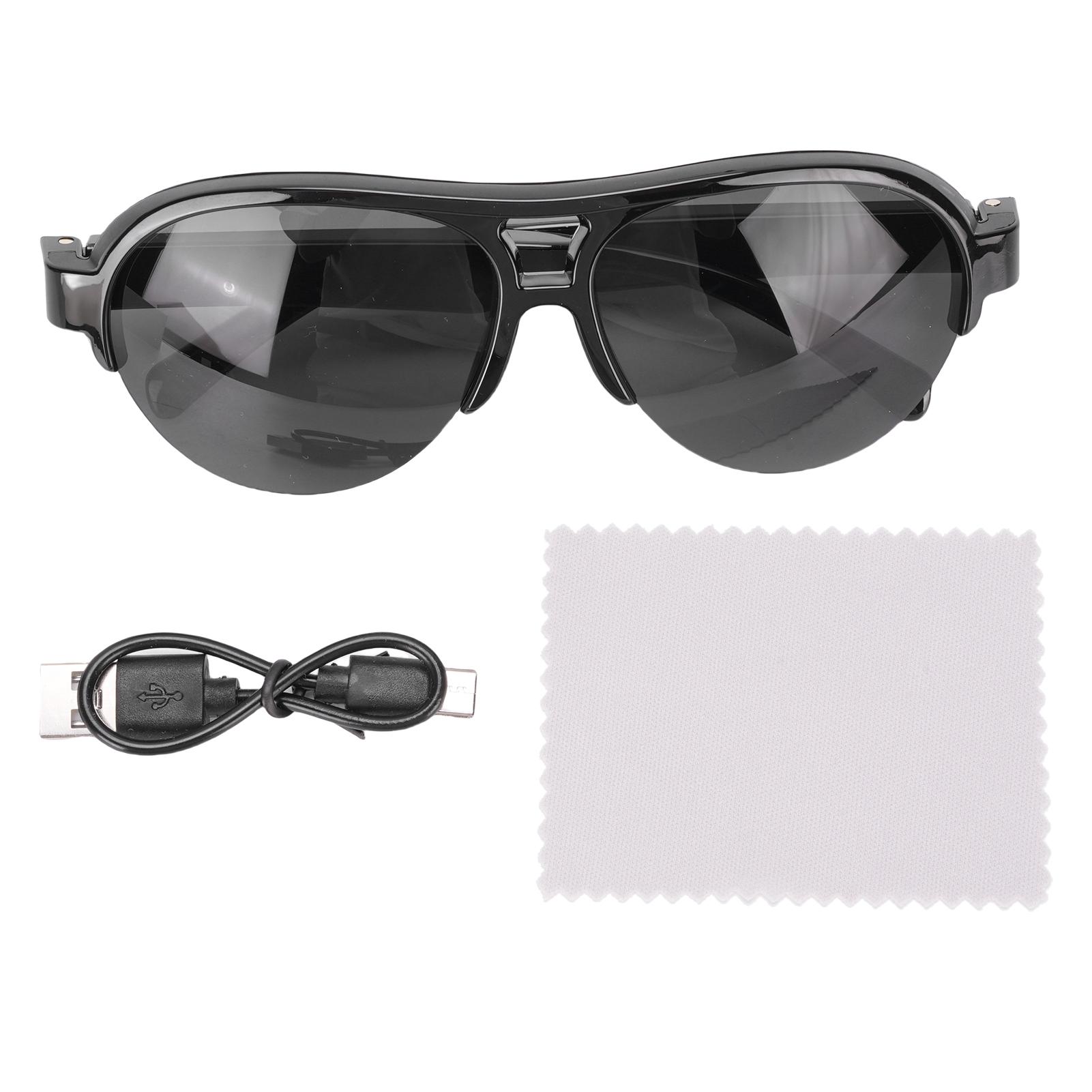 DIYelecs AI Smart Glasses Support 144 Translation Bluetooth 5.4 IP65 Rain Proof Touch Control Sound