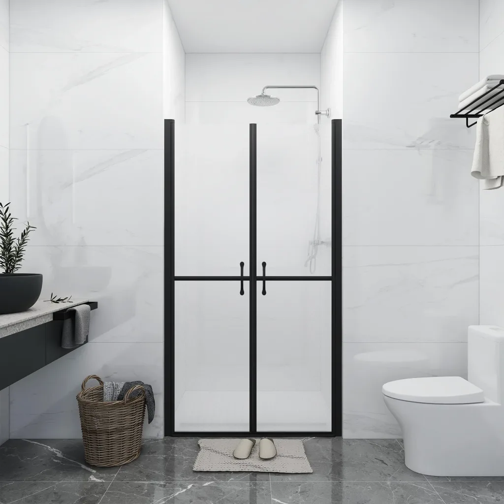 VidaXL Shower Door Frosted ESG (78-81)x190 cm
