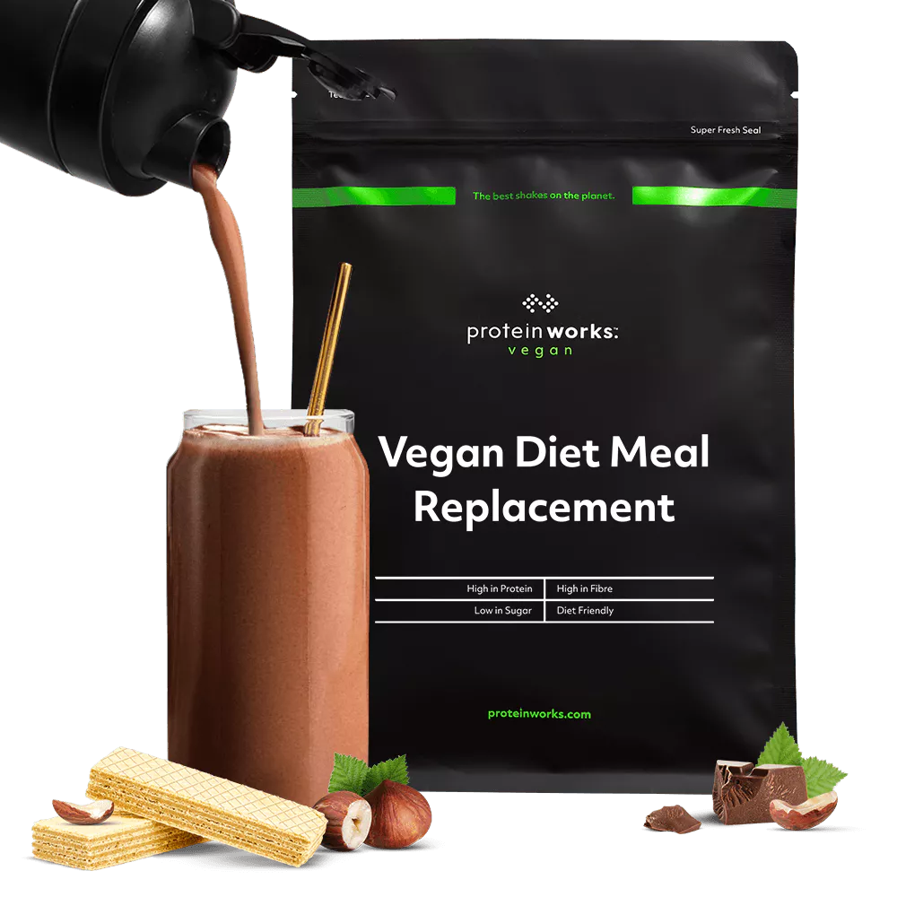 Protein Works 7 Meals - £1.21 Per Meal - Chocolate Bueno - Vegan Diet Meal Replacement - Nutritionally Complete 250 Calorie Meal - Protein Works - Vegan Meal Shake