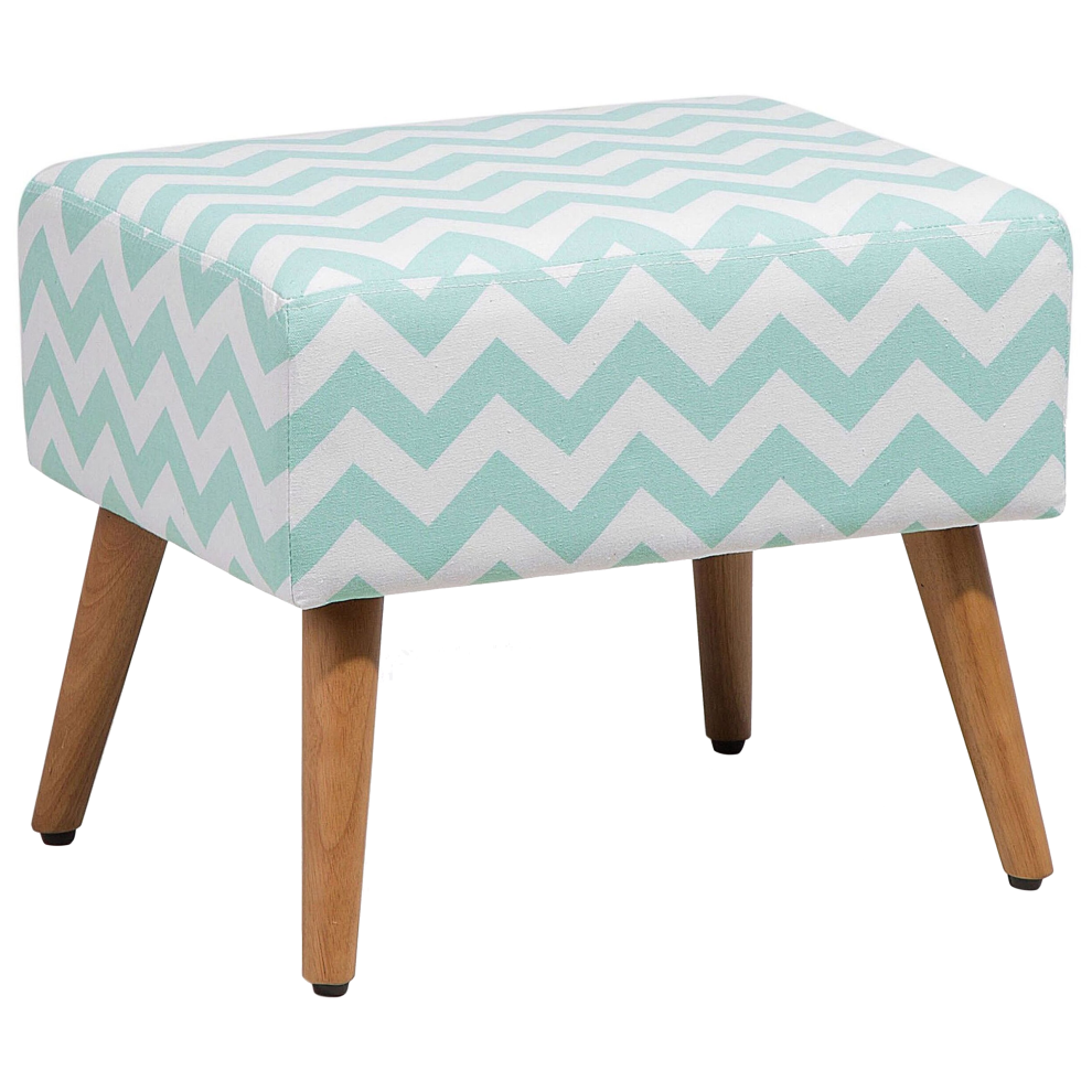 Beliani Stool Manteo Mint Green Cotton