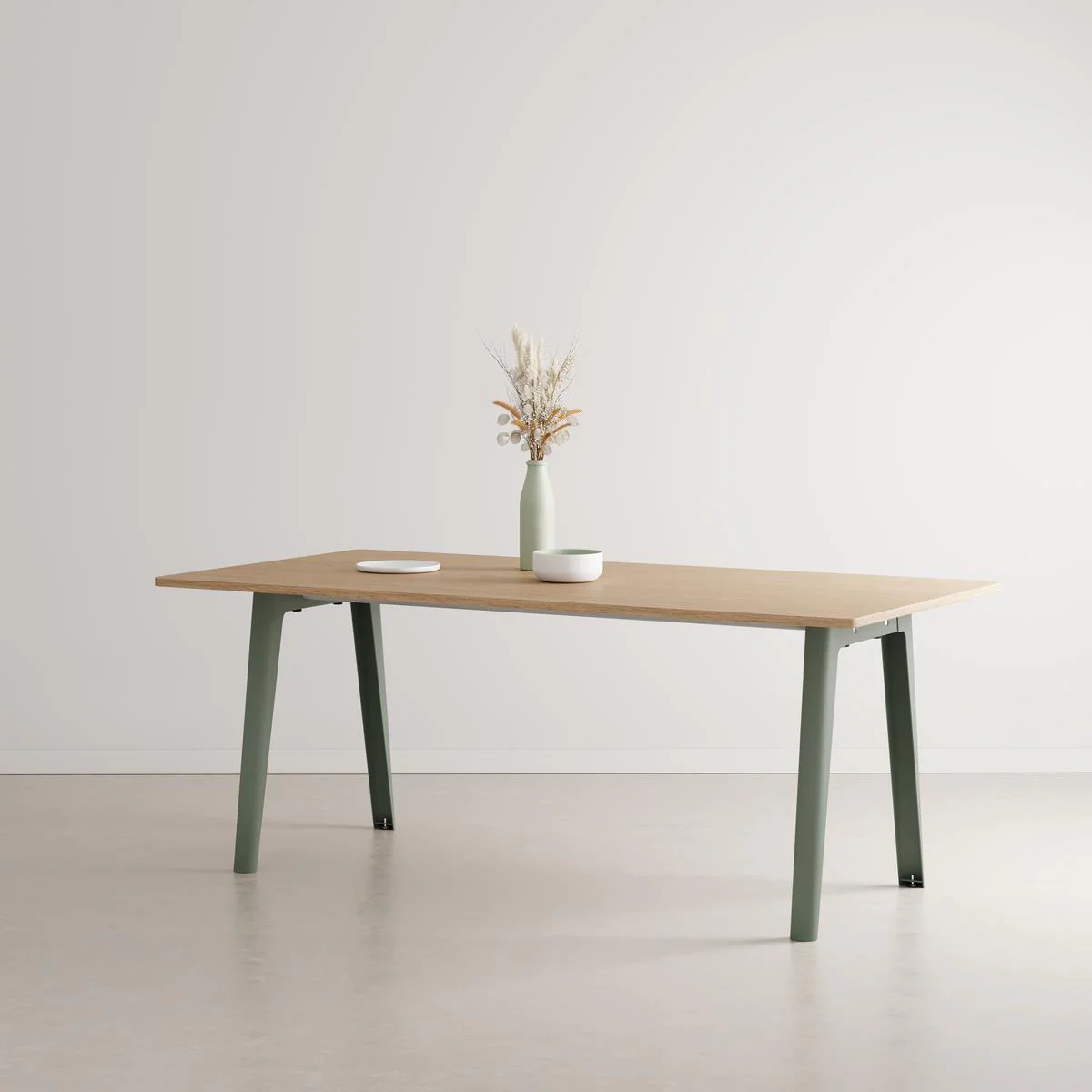 Tiptoe New Modern Dining Table - Eucalyptus grey / Eco-certified wood top / Large : 190cm Rectangular Dining Tables Wooden Dining Tables Designer Furn