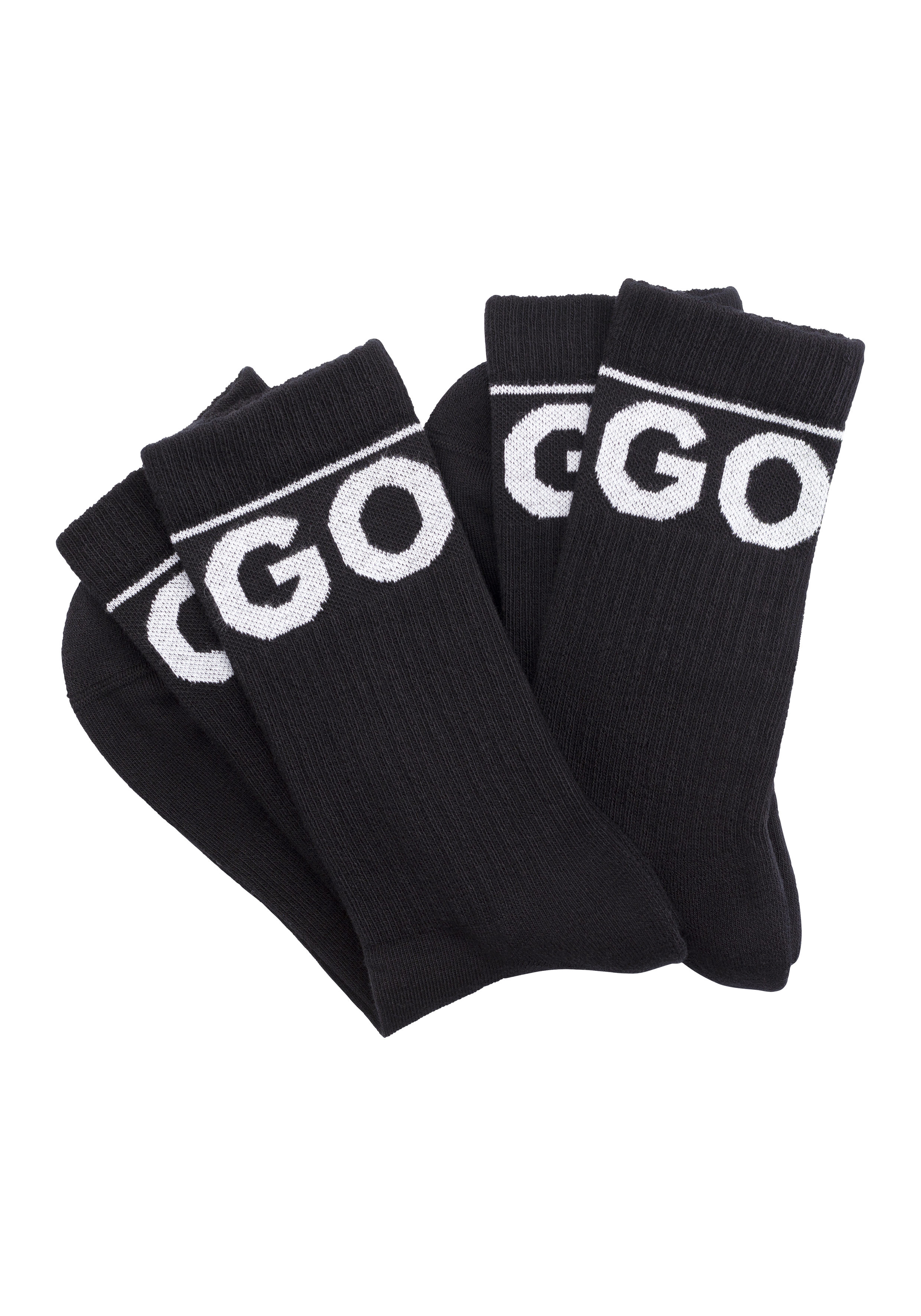 Hugo Underwear 2 Pack Iconic Crew Socks - Black