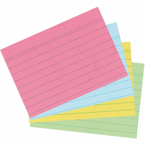 Herlitz 10836211 index card Blue, Green, Red, Yellow 200 pc(s)