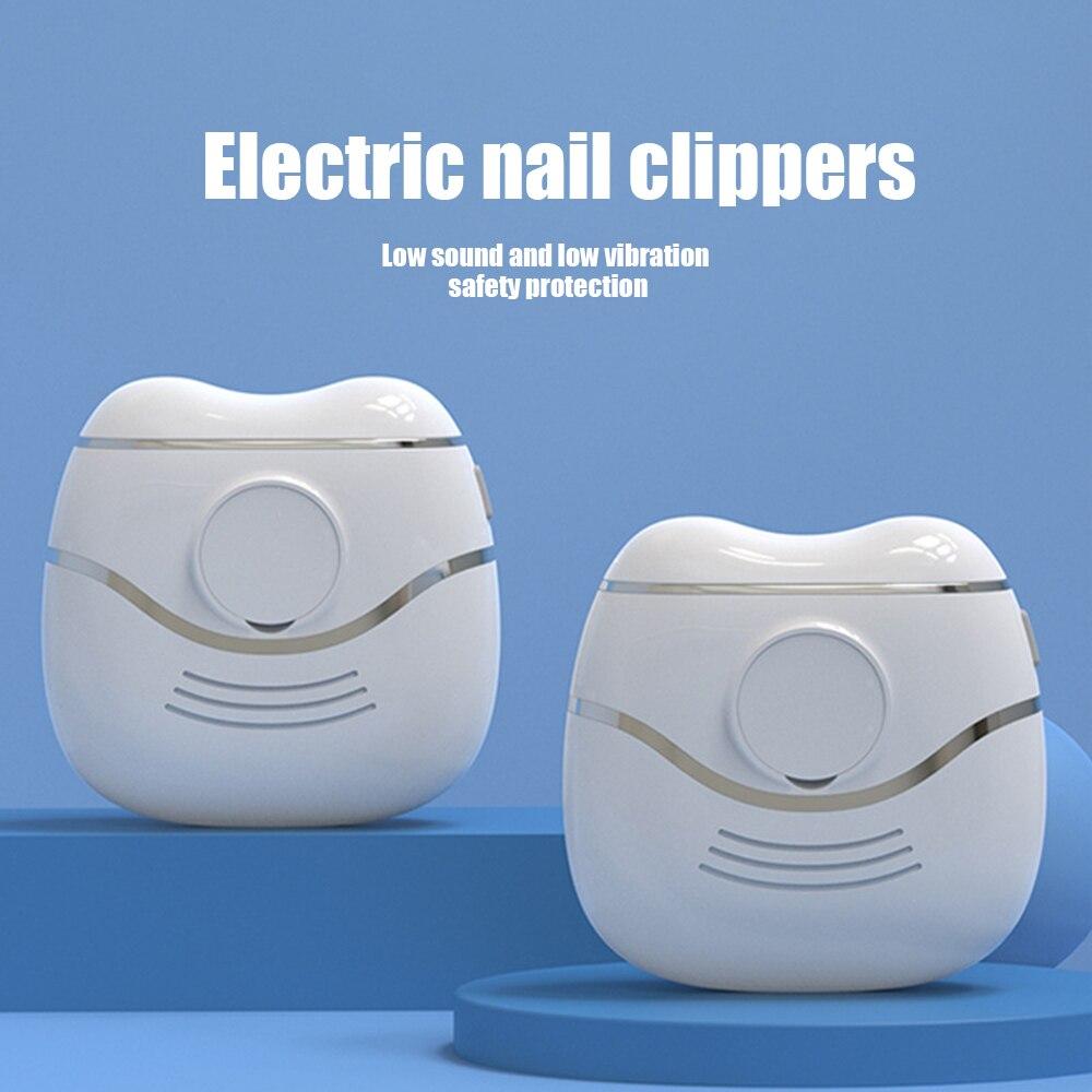 Electric Nail Clippers Nail Trimmer Suitable For Baby And Adult Nail Care Tools white