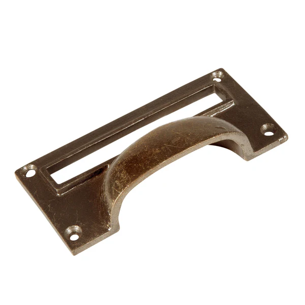 Hammer and Tongs Hammer & Tongs - Filing Cabinet Cup Handle With Card Frame - W100mm X H50mm