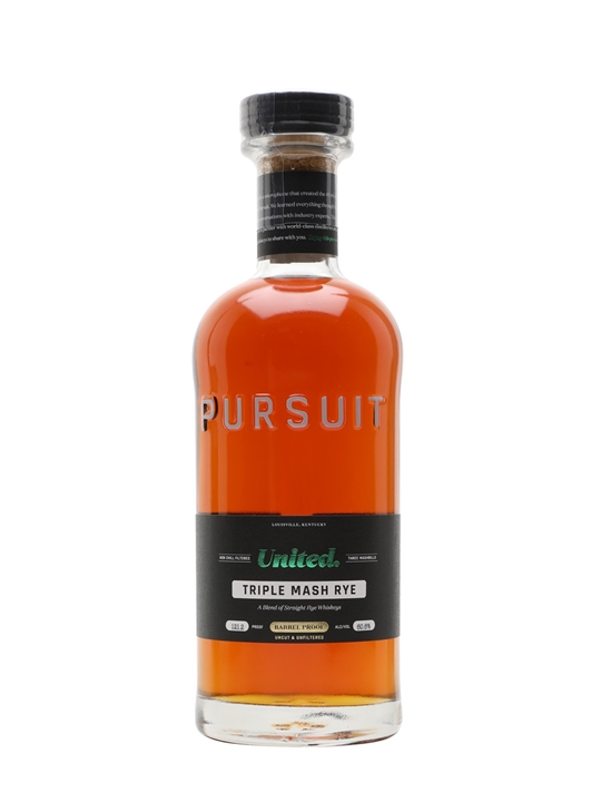 Pursuit Spirits Barrel Proof Rye American Bourbon Whiskey
