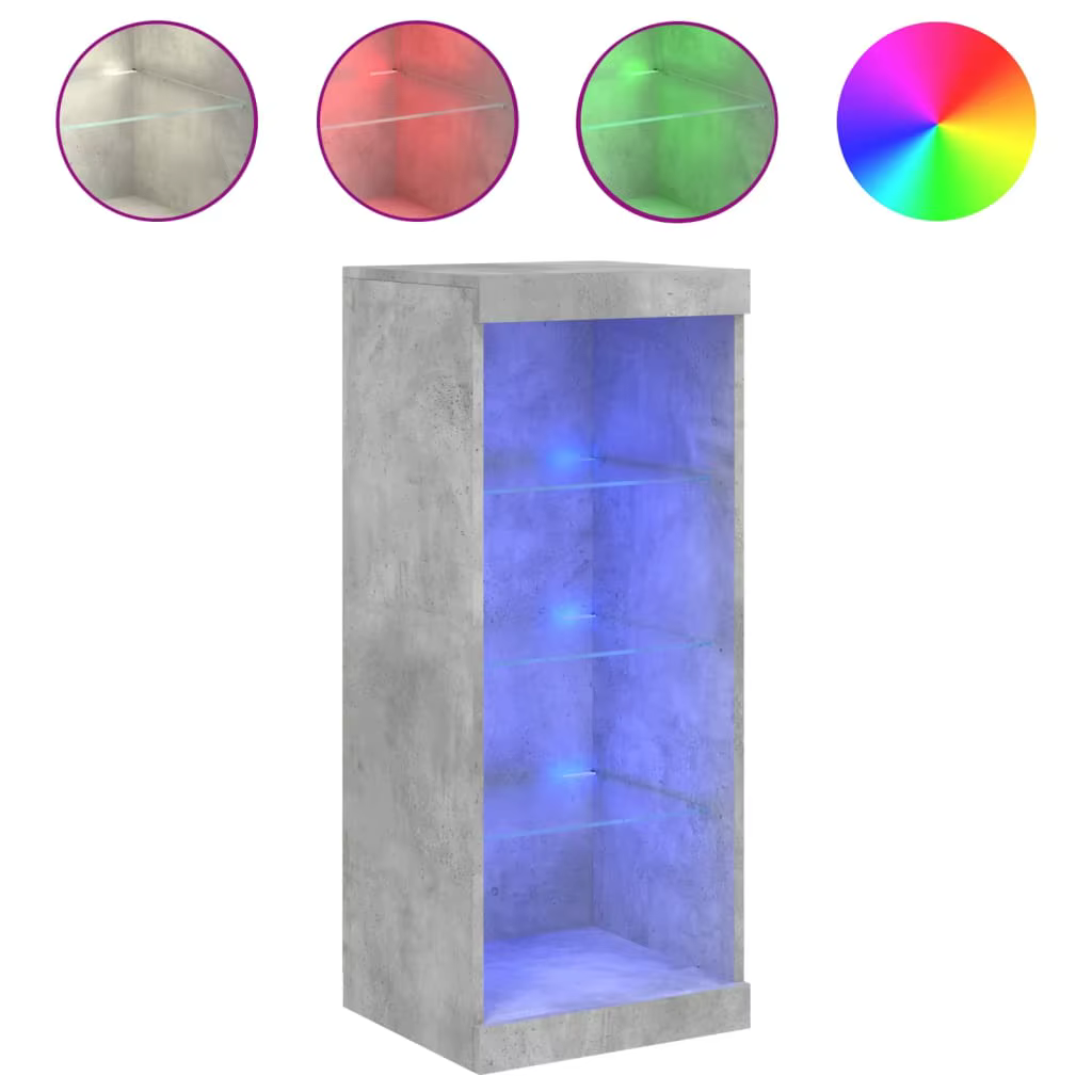 Other Buffet with LED lights gray concrete 41x37x100 cm