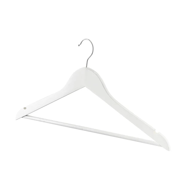 Harbour Housewares Wooden Coat Hanger - White
