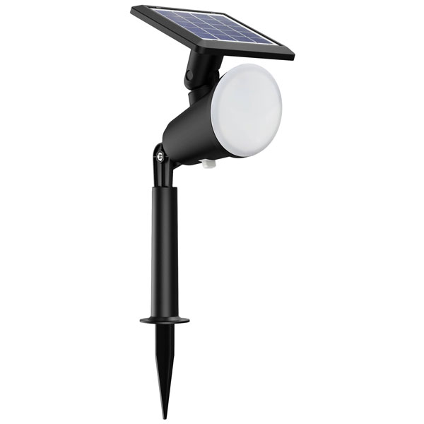 Philips Lighting Nysil Outdoor Solar Security Light 8.7W, 5000K, Black, IP44 Weatherproof