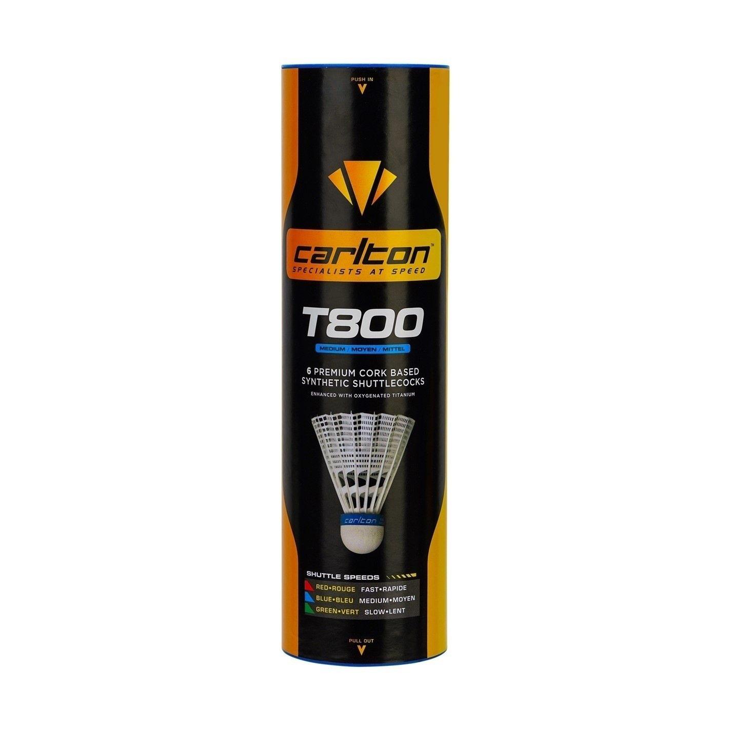 Carlton T800 Shuttlecocks 6 Pack - Multi