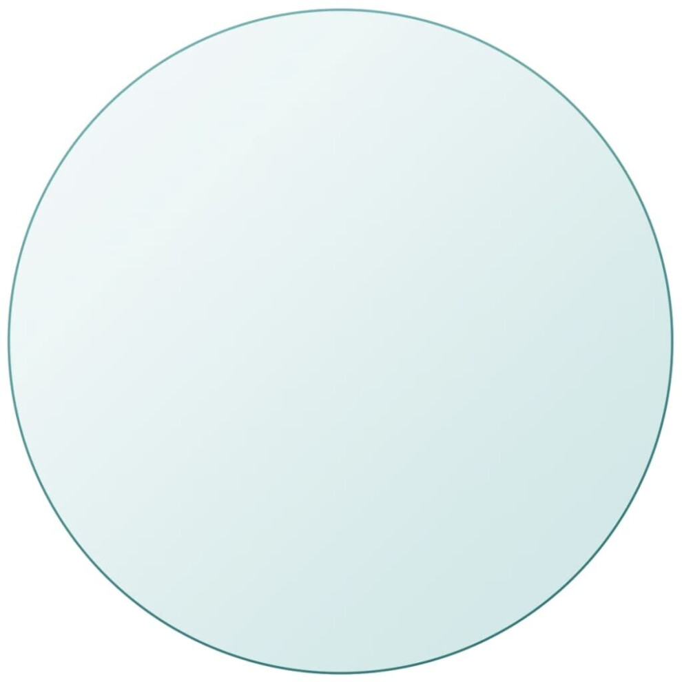 VidaXL Table Top Tempered Glass Round 600 mm