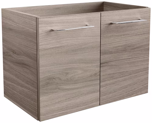 Fackelmann Lima 60Cm Wall Mounted Single Bathroom Vanity Base Only brown