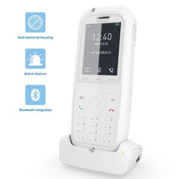 Snom M90 DECT telephone handset Caller ID White