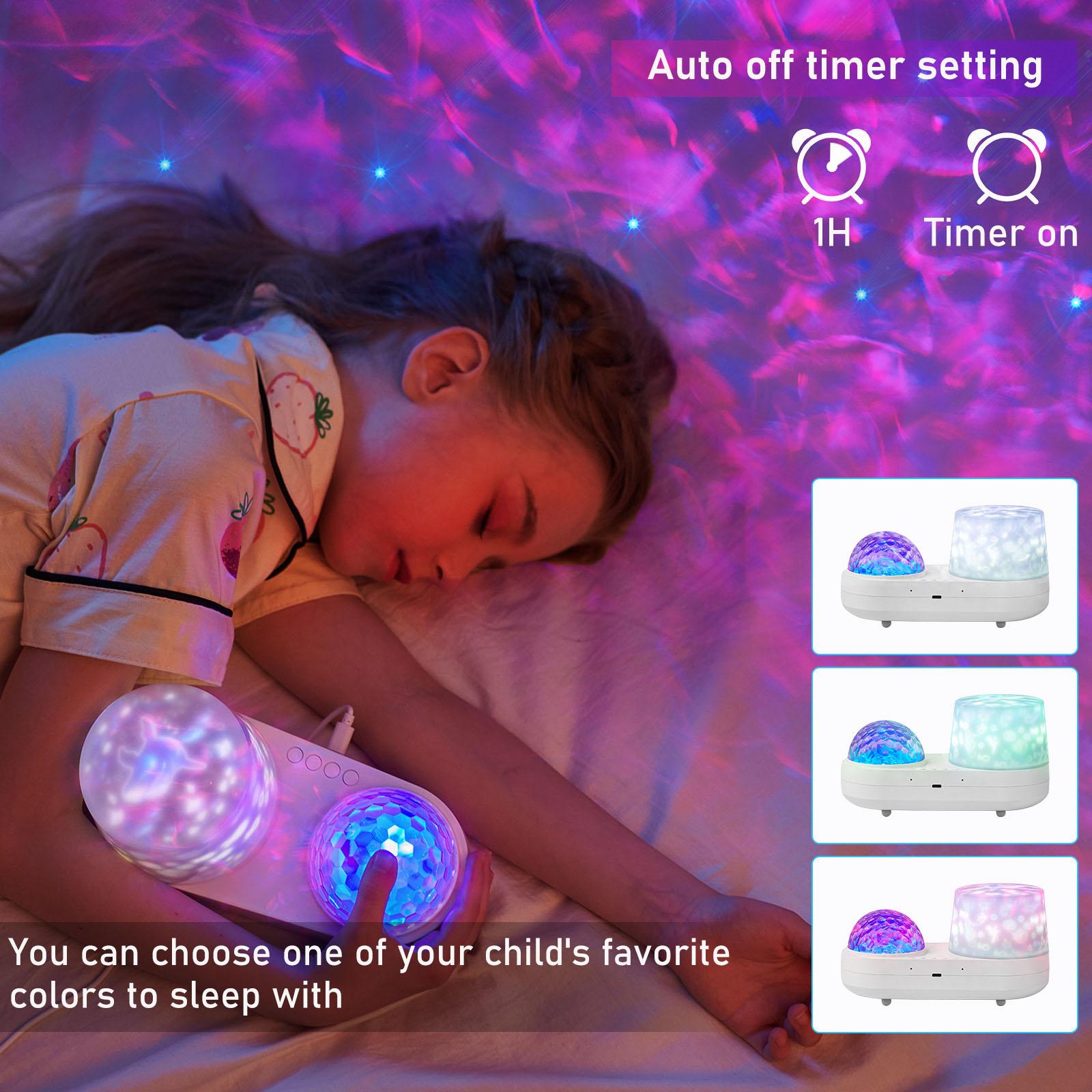 HONOR ELECTRONICS Romantic Starry Sky Lamp for Children s Bedroom, Dreamy Bedside Night Light with Dual-layer Water white