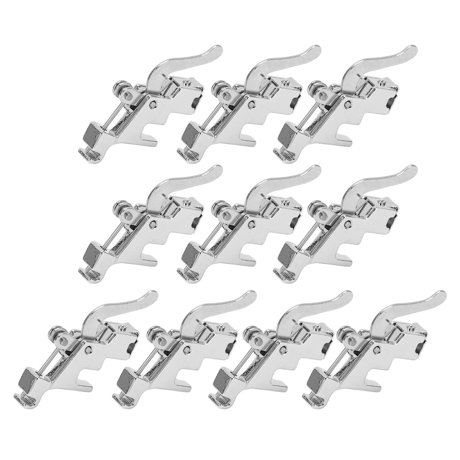 GoolRC 10Pcs Presser Foot Holders Stainless Steel Multifunctional Household Sewing Machines Accessories
