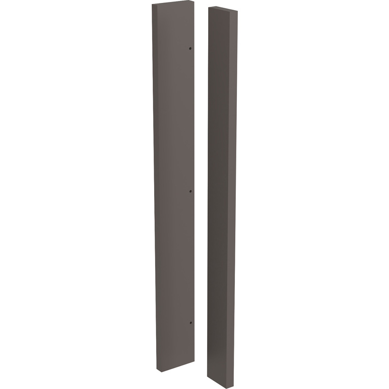 Kitchen Kit Kitchen Unit Corner Post - Super Gloss Graphite / Gloss