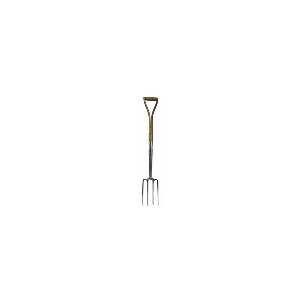 Faithfull Prestige Stainless Steel Border Fork Ash Handle