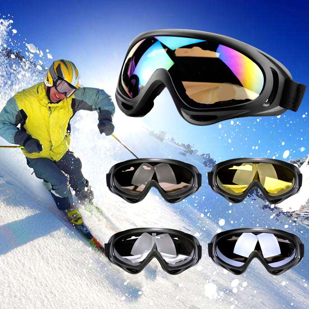 Mango Event 1Pc Winter Windproof Skiing Glasses Goggles Outdoor Sports Eyewear Glasses Ski Dustproof Moto Cycling Lens Frame Sunglasses yellow