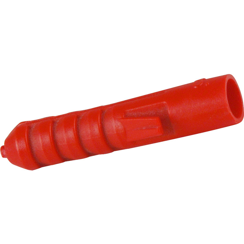 Fischer Plastic Contract Wall Plug 6mm (100 Pack) in Red