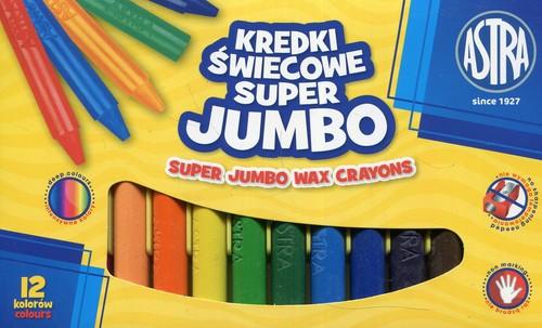 Astra Super Jumbo Wax Crayons 12 Colors