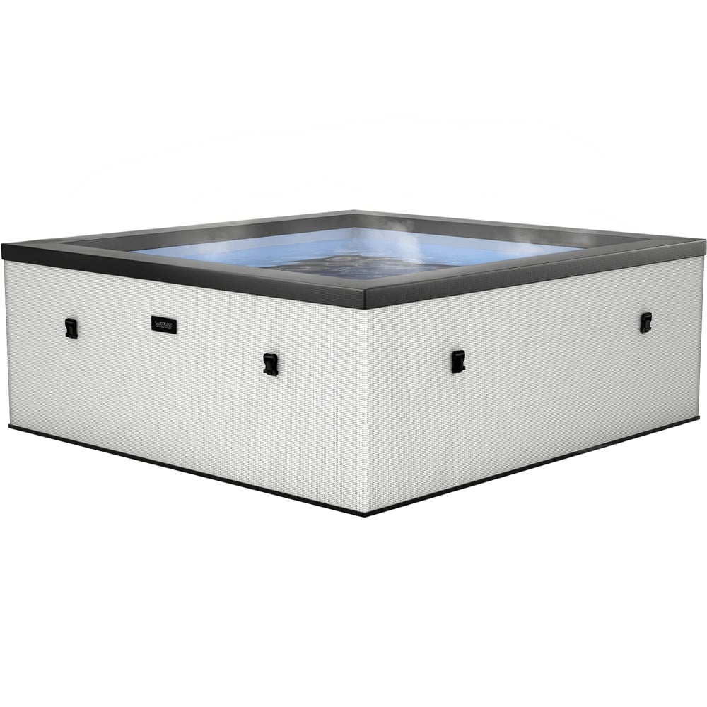 Wave Garda, 4-Person Eco Foam Hot Tub, Integrated Heater - Pebble White