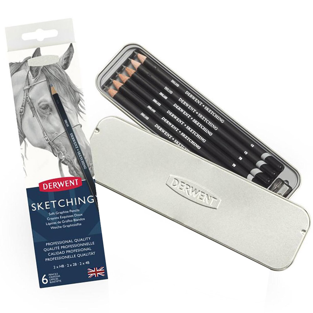 Derwent Professional Sketching Graphite Pencils (Pack of 6)