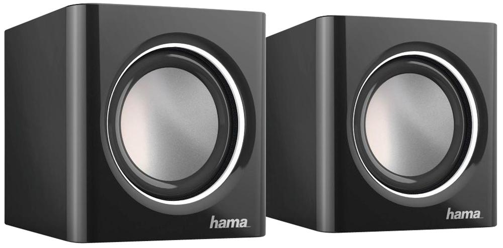 Hama Sonic Mobil 185 Laptop Speakers - Black & Silver