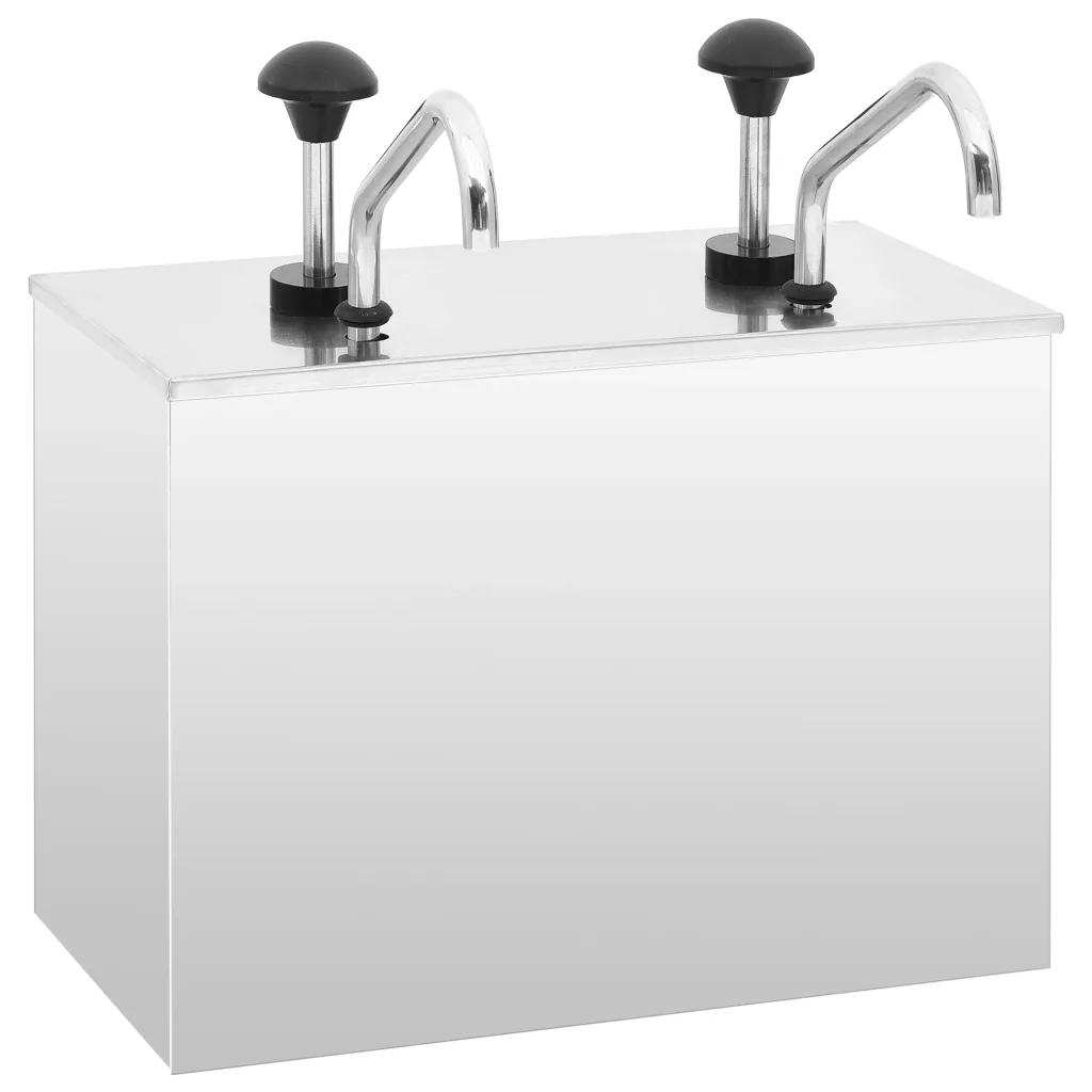 VidaXL Sauce Dispenser Stainless Steel 2 x 3.5 L