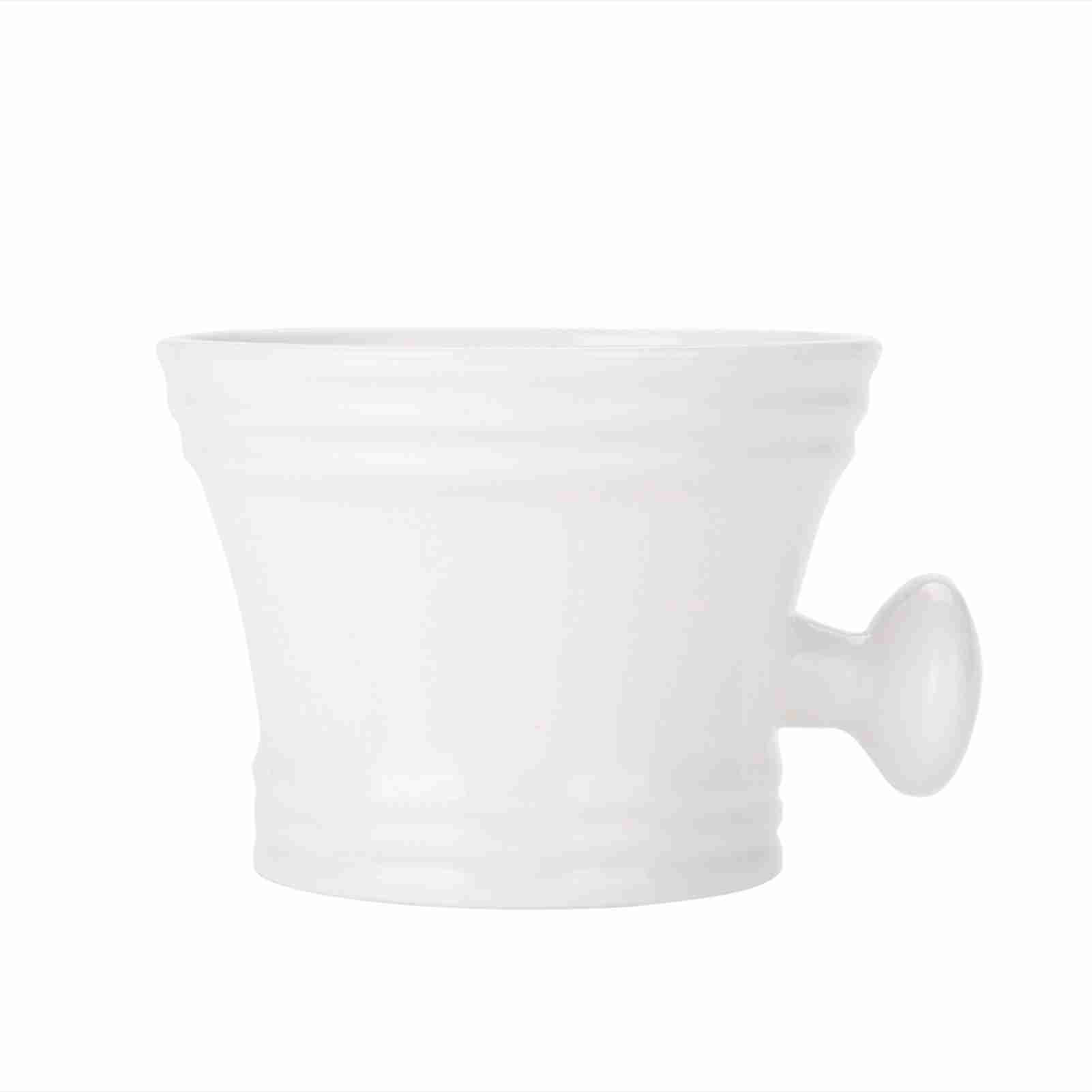 COSYHOME Plastic Shaving Soap Bowl Foam Shaving Soap Cream Bowl Men Shaving Bowl (White) white