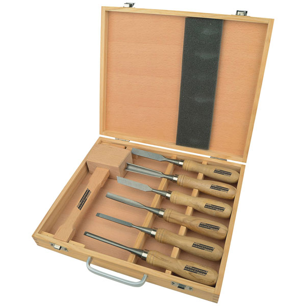 Mannesmann Brüder Mannesmann 7 Piece Wood Carving Tool Set 66107