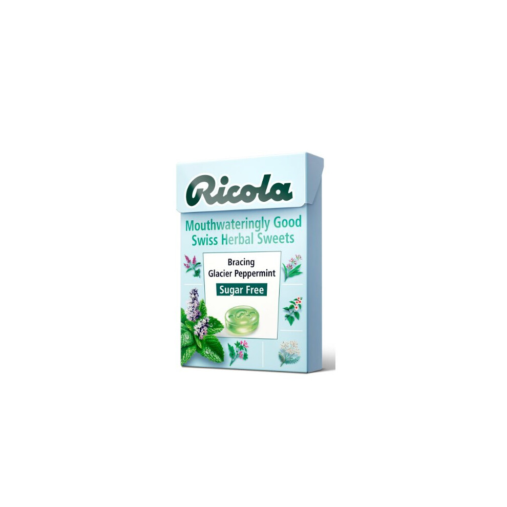 Ricola Glacier Peppermint Sugar Free Box 45g