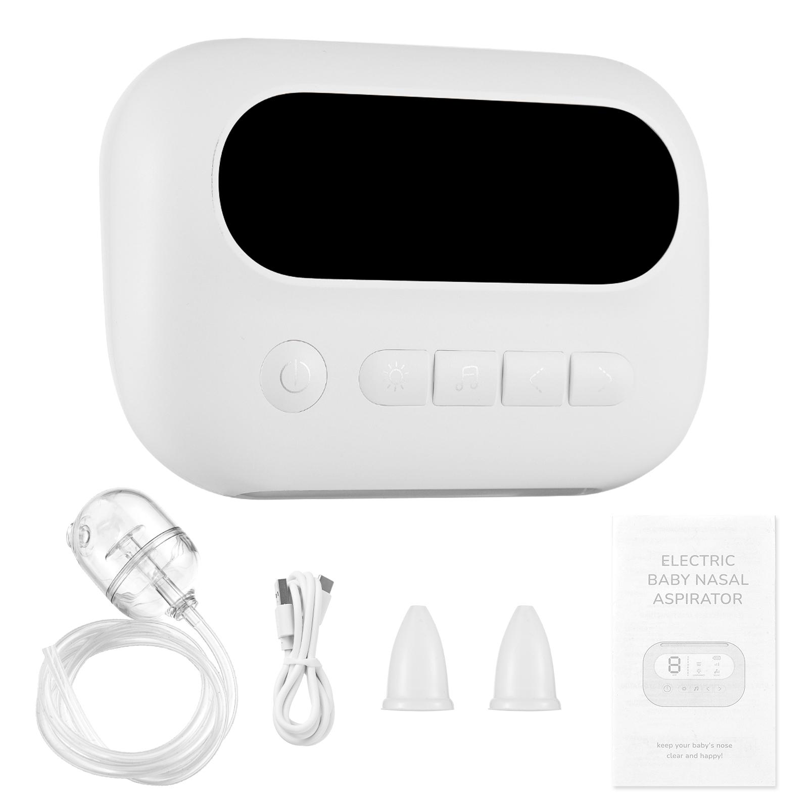 Neoglint Nasal Aspirator for Baby Electric Baby Nose Sucker Electric Nose Suction for Baby 9 Suction Levels white