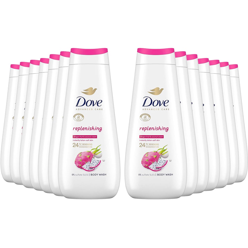 Dove Advanced Care Replenishing Body Wash Body Wash 400ml 14 Pack