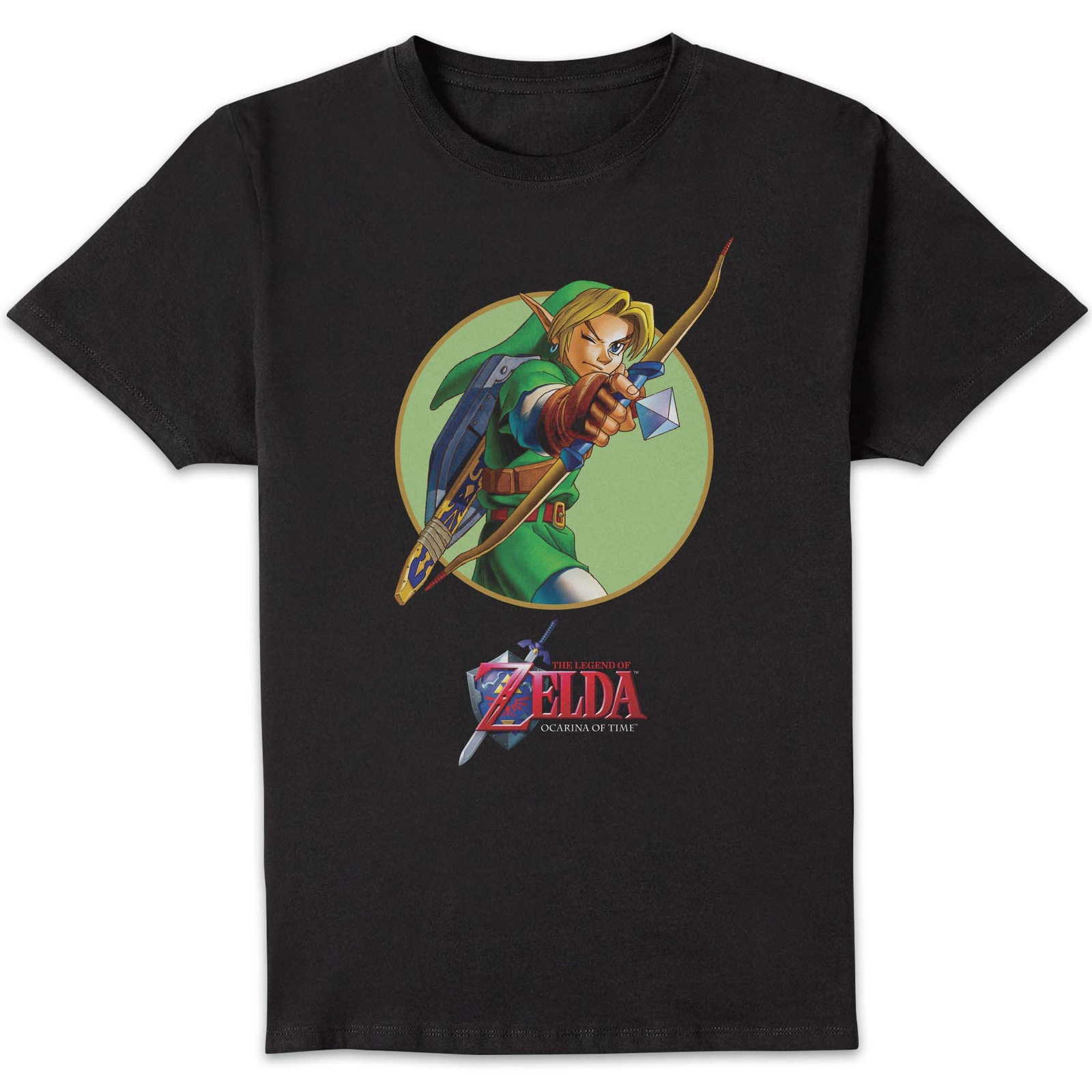 Nintendo The Legend of Zelda Ocarina Circle Unisex T-Shirt - Black - S